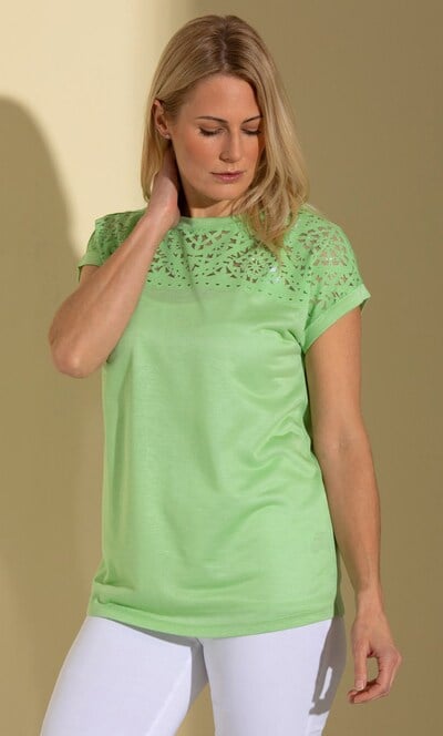 Embellished Jersey Top