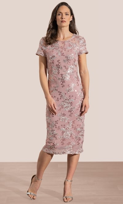 Embellished Mesh Dress