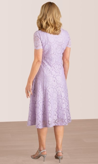 Anna Rose Shimmer Lace Dress