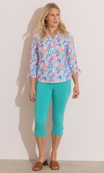 Anna Rose Elasticated Capri Pants