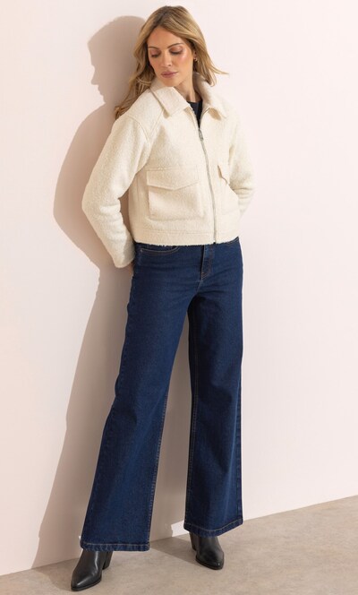 Boucle Zip Up Jacket