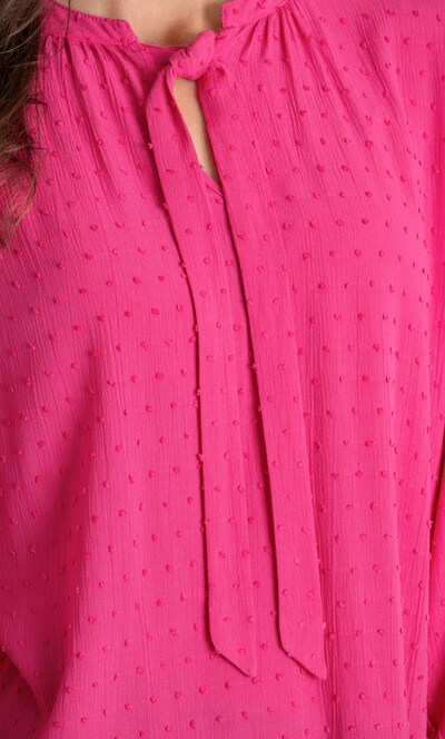 Textured Tie Neck Top
