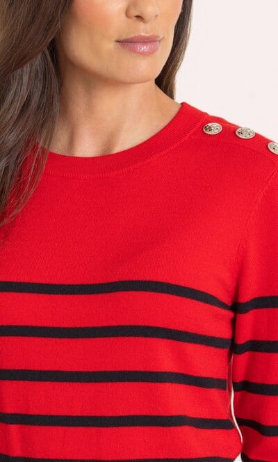 Stripe Long Sleeve Jumper