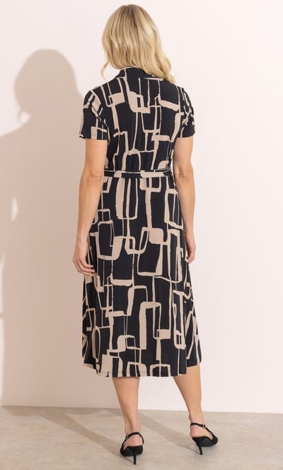 Anna Rose Printed Jersey Shirt Dress