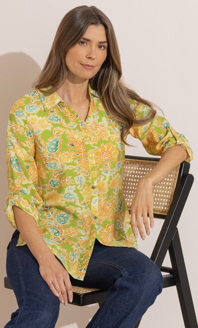 Garden Print Blouse