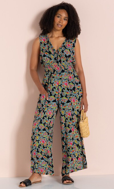 Printed Wide Leg Jumpsuit