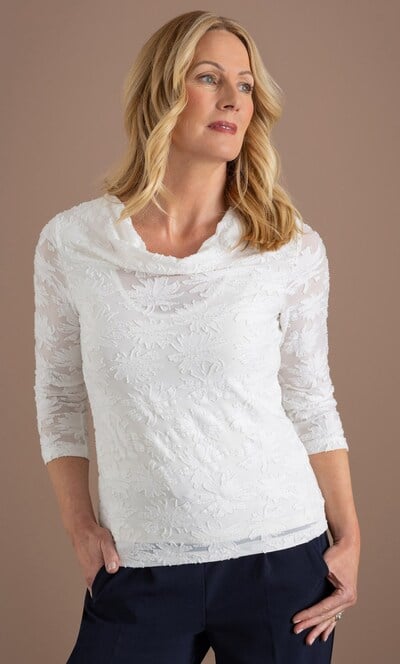 Anna Rose Jacquard Top