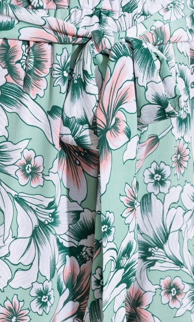 Textured Floral Jumpsuit