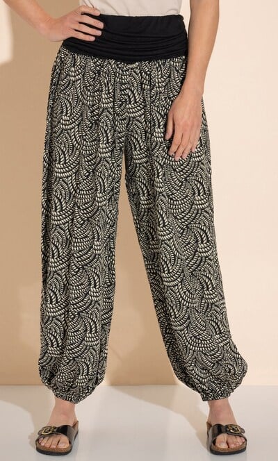 Printed Harem Trousers
