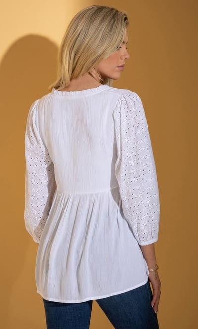 Smocked Textured Top