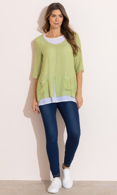 Double Layer Tunic Top