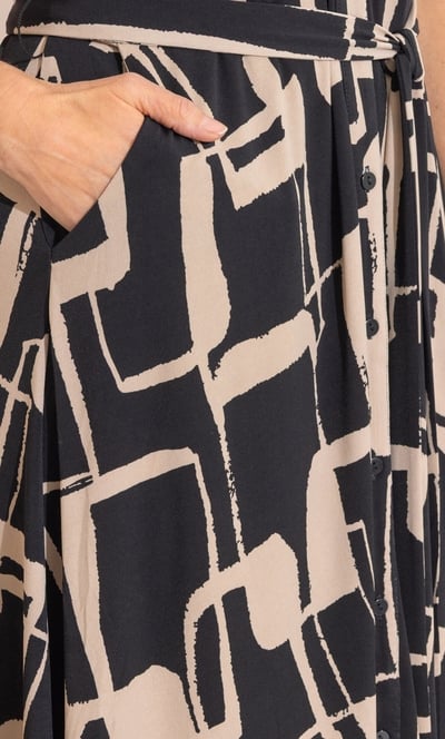 Anna Rose Printed Jersey Shirt Dress