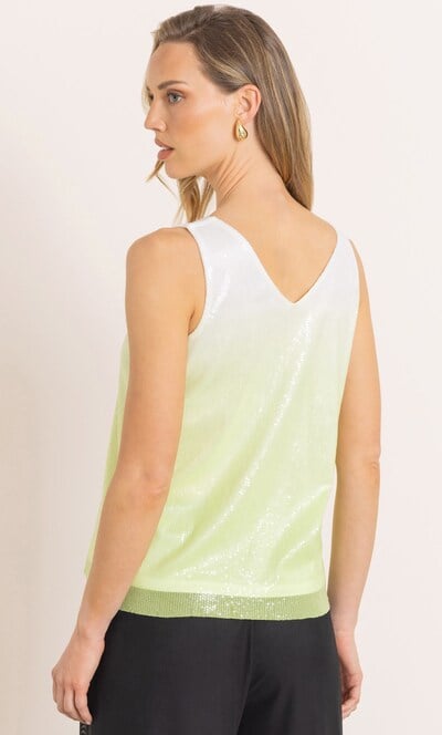 Ombre Sequinned Sleeveless Top