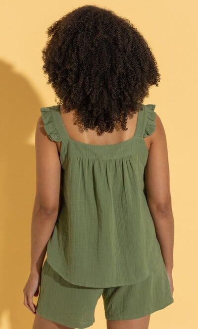 Sleeveless Cotton Top