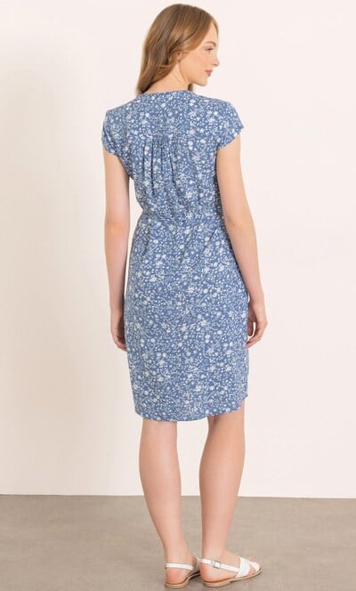 Dainty Floral Printed Short Sleeve Dress