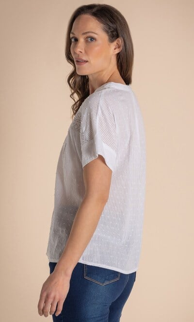 Stripe Dobby Cotton Top
