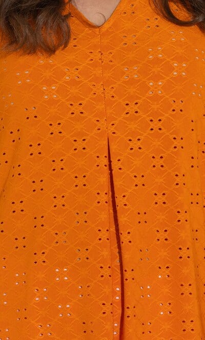 Eyelet Cut Sleeveless Top