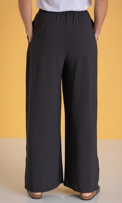 Wide Leg Pull On Trousers