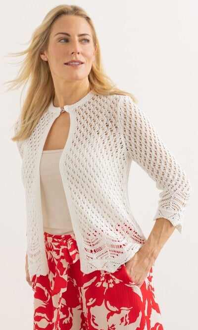 Open Stitch Knitted Cardigan