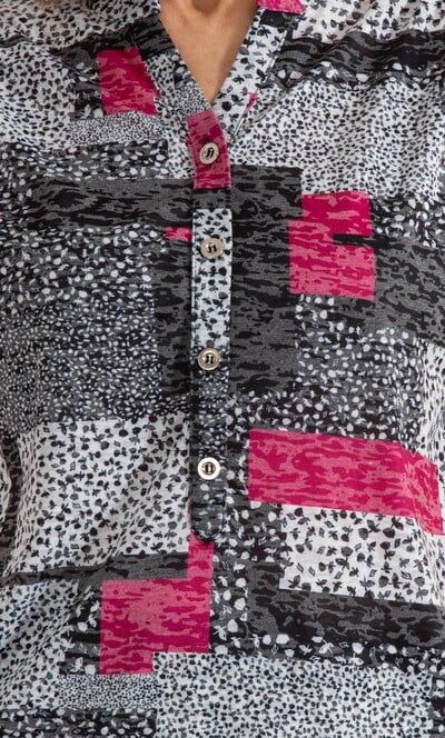 Anna Rose Printed Jersey Top