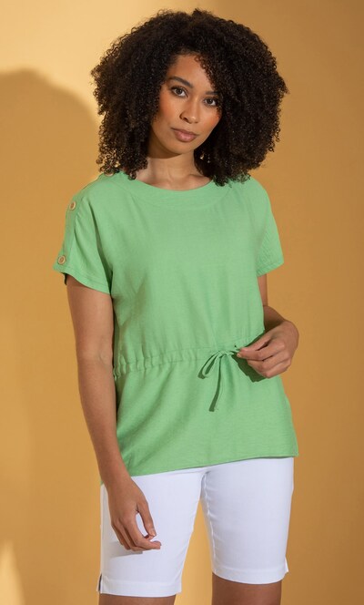 Drawcord Waist Top