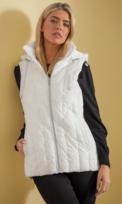 Flocked Padded Gilet