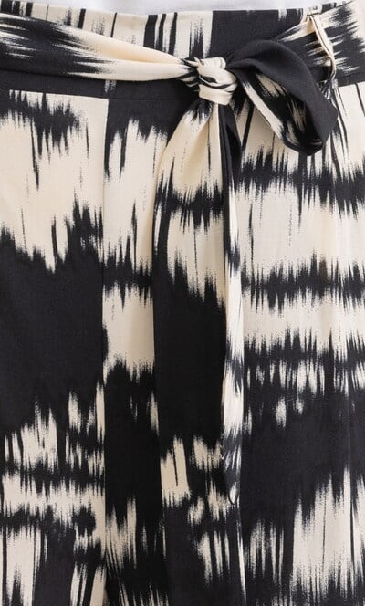 Printed Wide Leg Trousers