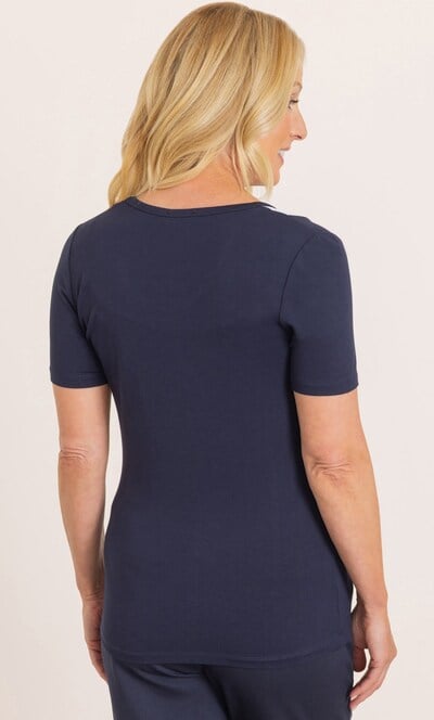 Anna Rose Embellished Butterfly Print Top