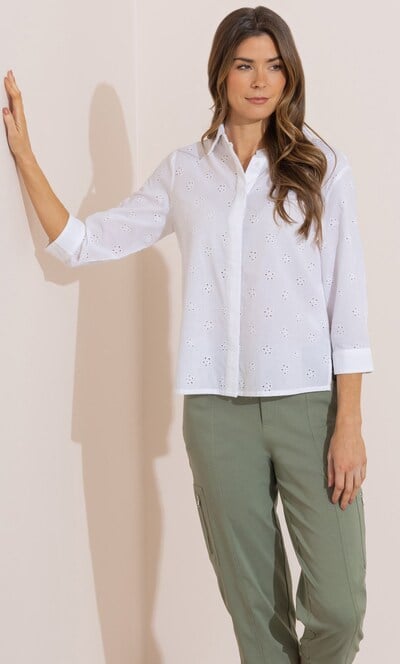 Schiffli Embroidered Blouse