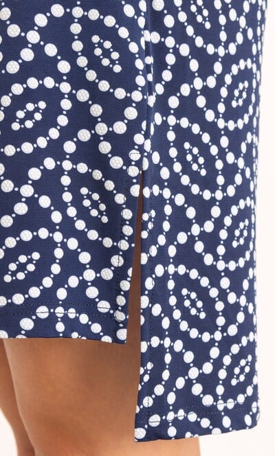 Anna Rose Textured Spotty Polo Dress