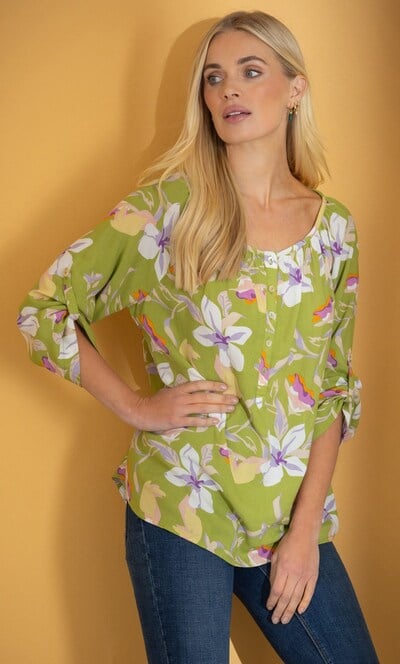 Botanical Print Top