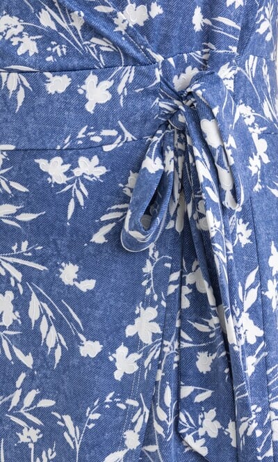 Anna Rose Floral Textured Print Jersey Dress