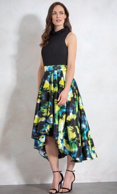 Embellished Fit And Flare Dress