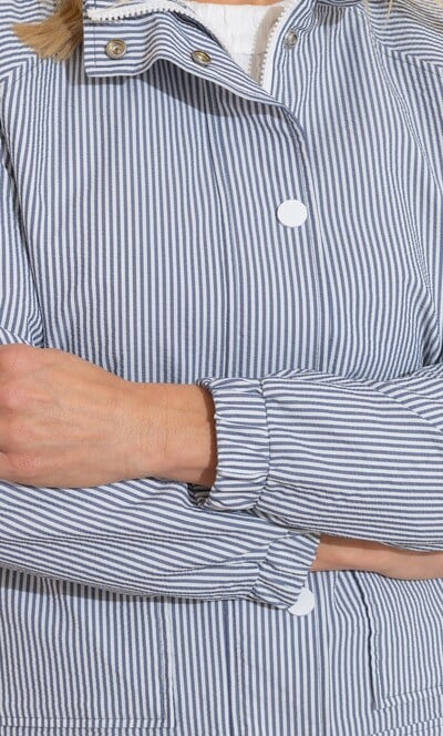 Anna Rose Lightweight Striped Jacket
