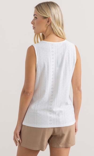 Sleeveless Textured Vest Top