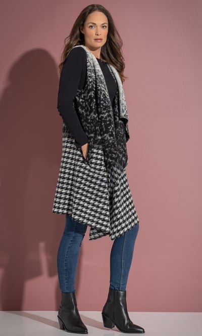 Sleeveless Longline Gilet