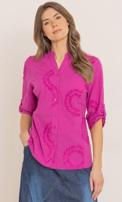 Applique Cotton Shirt