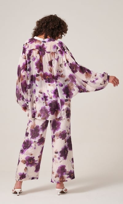 Floral Printed Straight Leg Trousers