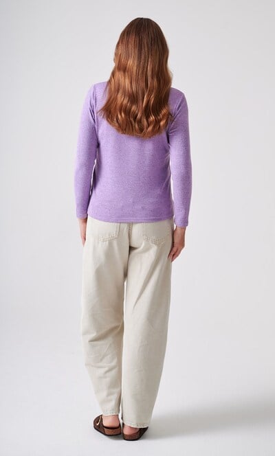 Anna Rose Foil Printed Cowl Neck Jumper