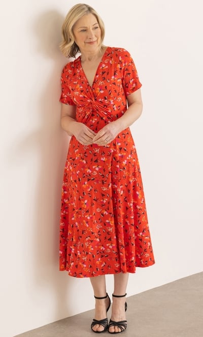 Anna Rose Garden Print ITY Dress