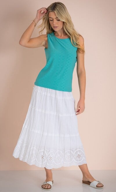 Sleeveless Textured Top
