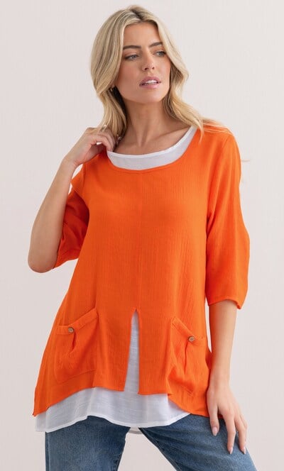 Double Layer Tunic Top