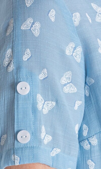 Anna Rose Butterfly Print Blouse