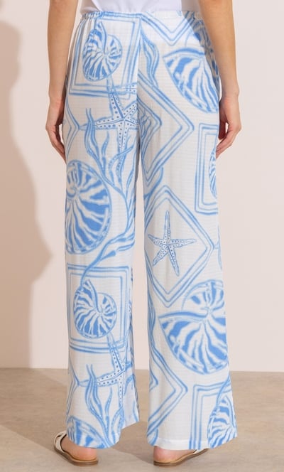 Printed Wide Leg Trouser