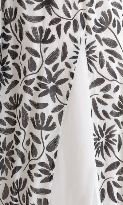 Anna Rose Botanical Print Pleated Dress