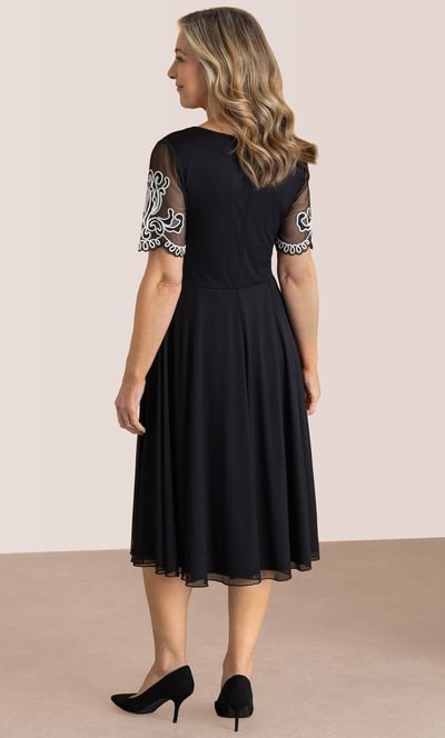 Anna Rose Cornelli Trim Mesh Dress