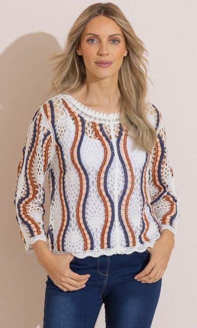 Patterned Crochet Top