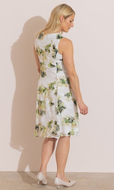 Anna Rose Printed Jacquard Midi Dress