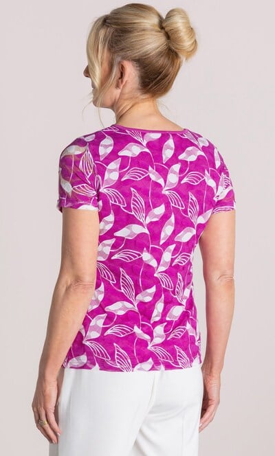 Anna Rose Printed Lace Top
