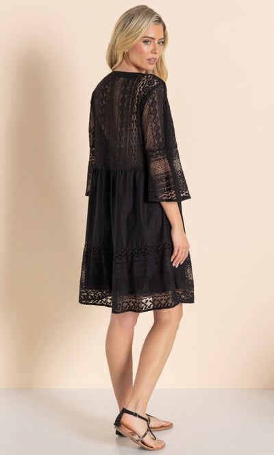 Lace And Cotton Tunic Dress